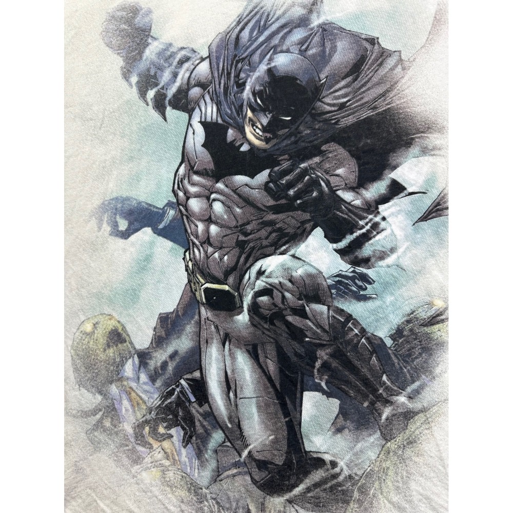 DC Comics Batman Graphic T-Shirt Men's XL Off White Short Sleeve Crewneck (s24)